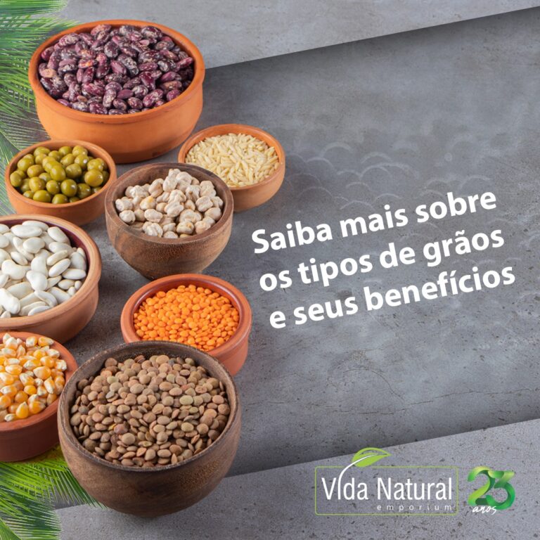 Saiba mais sobre os tipos de grãos e seus benefícios