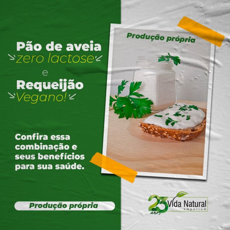 Pão de aveia zero lactose e Requeijão Vegano! Confira essa combinação e seus benefícios para sua saúde. Produção própria Vida Natural Emporium