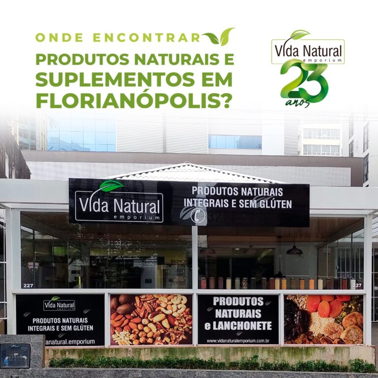 Onde encontrar produtos naturais e suplementos em Florianópolis?