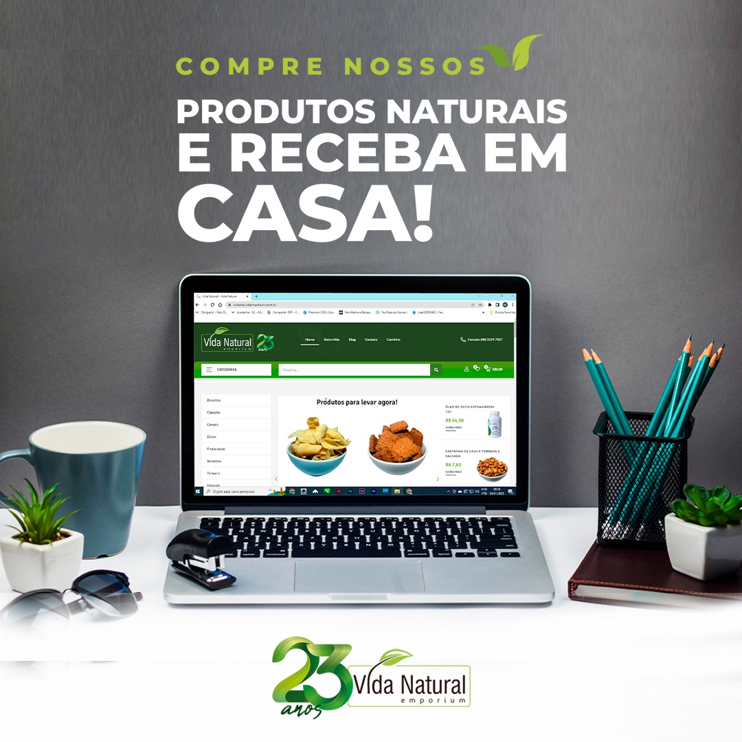 Compre nossos produtos naturais e receba em casa!